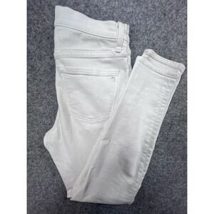 Madewell 11 Inch High Rise Skinny Jeans in Pure White Size 25